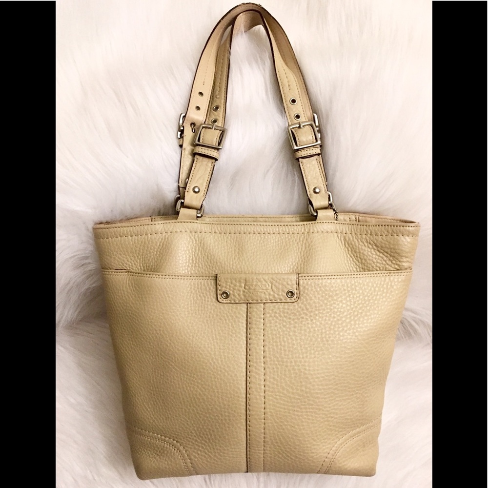 Coach Hamilton Pebbled Handbag